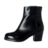 Maison Martin Margiela Mm6 Black Leather Ankle Boots Shoes Us 6 It 36;