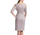 Cold Shoulder Lace Shift Dress 14