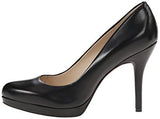 Nine West Kristal Leather Dress Pump Black Leather 7 M Us