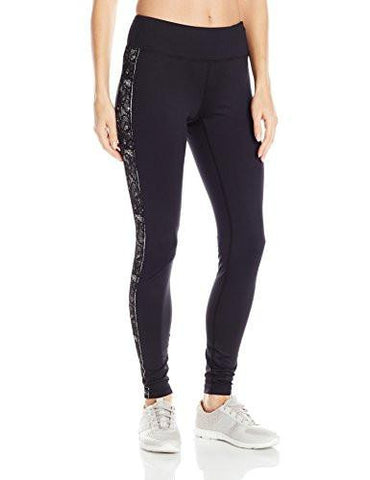 Active Long Pant Side, Black Lace, Small