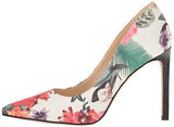 Nine West Tatiana Canvas Dress Pump Off White Floral 65 M Us
