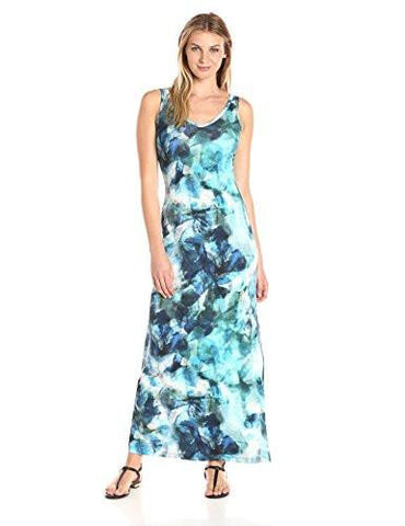 Karen Kane Sea Glass Maxi Dress, Print, Xs