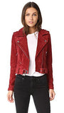 Blank Denim Moto Jacket Red My Mind Small