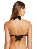 Kenneth Cole York Sunset Cliffs Wireless Pushup Triangle Bikini Top Black Xlarge