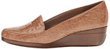 Aerosoles True Match Slipon Loafer Tan Crocodile 65 W Us