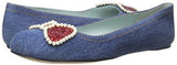 Marc Jacobs Caroline Ballerina Ballet Flat Denim 38 Eu8 M Us