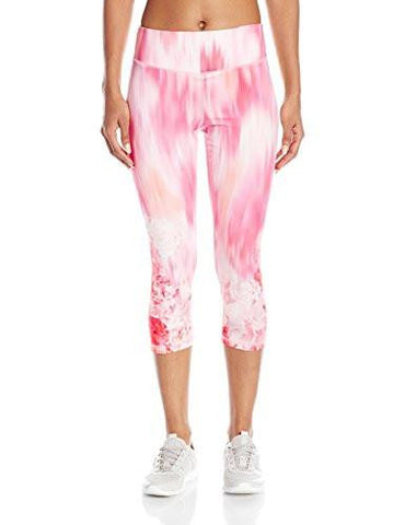 Active Crop Pant Print, Gardenia Row, Medium