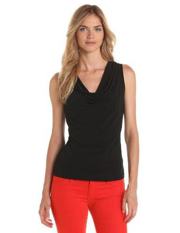 Cowl Neck Black Medium