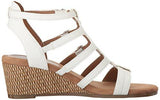 Aerosoles Sparkle Wedge Sandal White 7 M Us