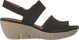 Clarene Allure Black Nubuck Sandal