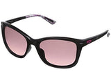 Drop In Oo923212 Cateye Sunglasses, Polished Black, 58 Mm