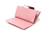 Wiberlux Prada Metal Logo Detail Real Leather Tab Wallet One Size Light Pink