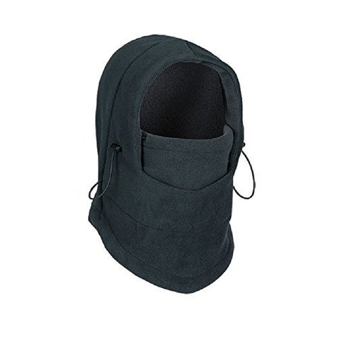 Winter Warm Fleece Beanie Hats For Skull Bandana Neck Warmer Balaclava Ski Snowboard Face Mask Wargame Special Forces Mask Black Color