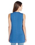 Asymmetric Overlay Tank, Indigo, L