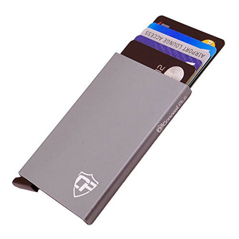 Card Blocr Rfid Blocking Wallet Credit Card Holder Slim Front Pocket Design Grey