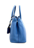 Prada 1Ba058 Blue Leather Shoulder Bag