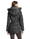 Kenneth Cole New York Matte Satin Short Down Coat Black Xsmall