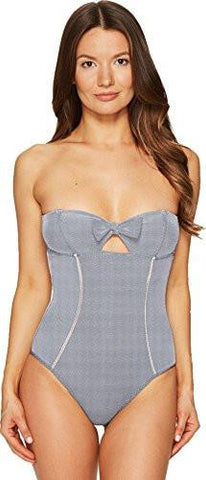 Seaworld Ajour Onepiece Knit Swimsuit Blue Navynavy Blue Swimsuit