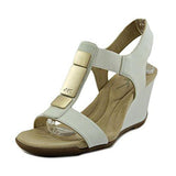 Loona Open Toe Casual Wedged Sandals Whitewhite Synthetic Size 11