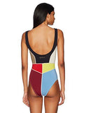5Mm Fiber Lite Neoprene Colorblock One Piece Swimsuit, Prism, Xs