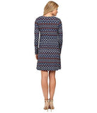 Karen Kane VNeck ALine Dress Print Dress
