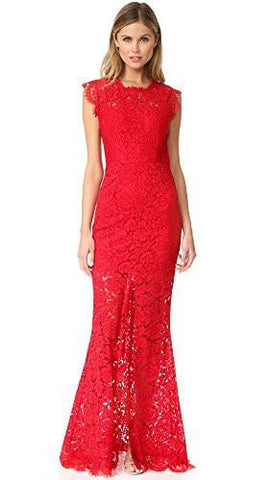 Estelle Cutout Back Maxi Dress, Red, 6