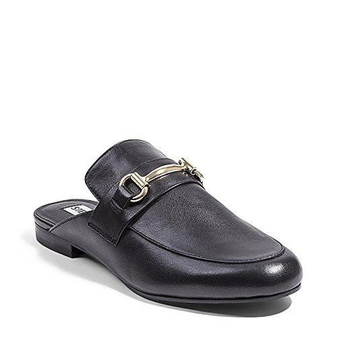 Steve Madden Kandi Slipon Loafer Black Leather 8 M Us