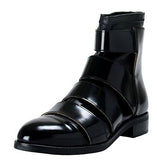 Maison Martin Magiela Mm6 Nappa Leather Over Bonded Stretch Leather Zipup 41 Eu 8 Us