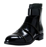 Maison Martin Magiela Mm6 Nappa Leather Over Bonded Stretch Leather Zipup 41 Eu 8 Us