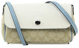 Reversible Crossbody In Signature Coated Canvas Style F59534 Sv Light Khaki Cornflower