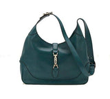 Jackie Shoulder Bag Handbag Teal Blue Green Leather 277520 Amkog