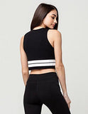 Young & Reckless 3 Peat Crop Tank, Black, Medium