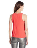 Armani Exchange X Neck Line Woven Tank Top Coral Medium