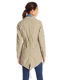Lightweight Cotton Hooded Anorak, Khaki, XSmall