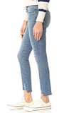 Skyline Ankle Peg Jeans With Uneven Hem, Pryor Destructed, 30