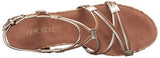 Real Plush Wedge Sandal Dark Tan Combo 105 M Us