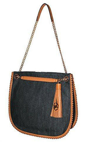 Michael Michael Kors Whipped Chelsea Large Shoulder Dr Denim Handbag