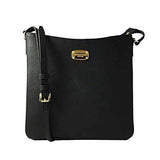 Michael Michael Kors Jet Set Travel Large Messenger Leather Crossbody Bag 35T6Gtvm2L Black