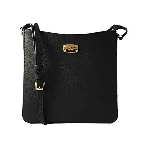 Michael Michael Kors Jet Set Travel Large Messenger Leather Crossbody Bag 35T6Gtvm2L Black