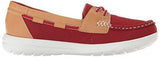 Jocolin Vista Boat Shoe Red Perforated Microfiber 8 M Us