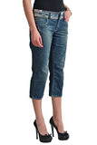 Denim Beads Decorated Capris Cropped Pants Us 32 It 46;
