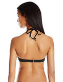 Riviera High Neck Bra Bikini Top Black 10