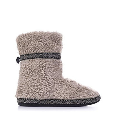 Whitecap Boot Slippers, Peyote Brown, Size 6