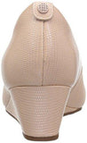 Vendra Bloom Wedge Pump Dusty Pink Lizard Leather 85 N Us