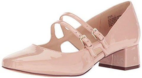 Nine West Weltone Patent Dress Pump Natural 75 M Us