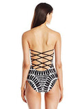 Algiers Bandeau One Piece Swimsuit Black 10