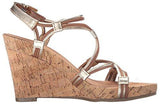 Real Plush Wedge Sandal Dark Tan Combo 105 M Us