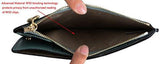 Yaluxe Rfid Blocking Genuine Leather Multi Card Organizer Wallet With Zipper Pocket Rfid Blocking Light Green