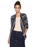 Bcbgeneration Printed Tuxedo Blazer With Welts Dark Navy Multi Medium