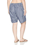 Kanu Surf Plus Size Lilly Upf 50 Active Check Swim Boardshort Navy 1X